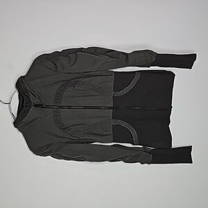 Lululemon gray size 6 zup up hooded design jacket